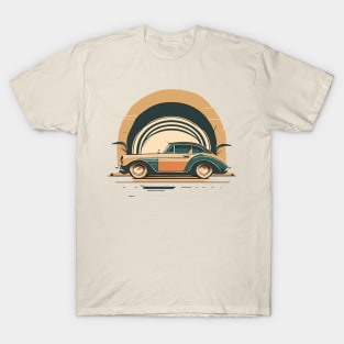 "Retro Ride: Vintage Minimalistic T-Shirt Designs Inspired by Past Decades" T-Shirt